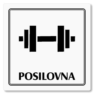 Posilovna, 118x118mm, bílá, Utah